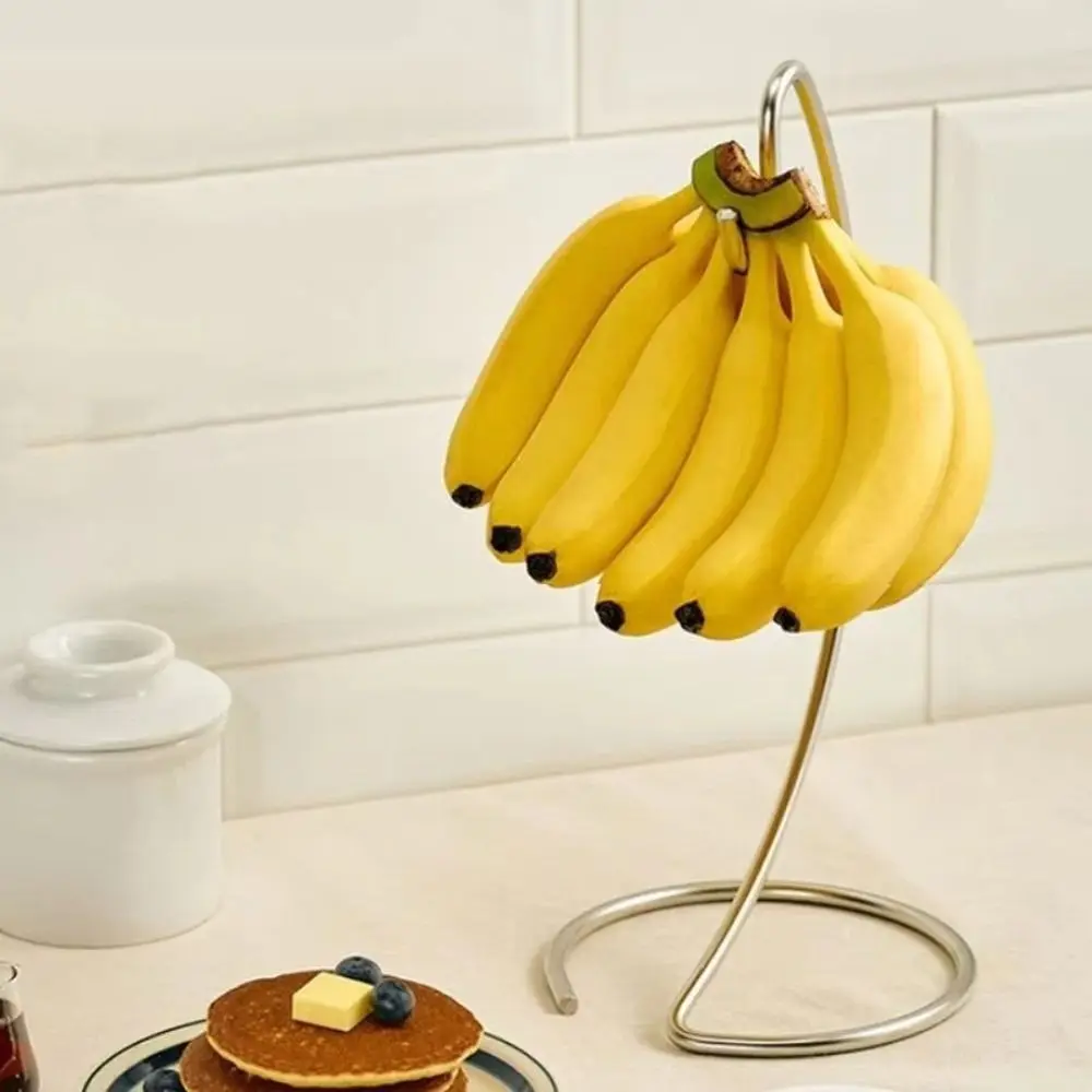 Creative Metal Banana Rack Keep Bananas Fresh Modern Fruit Vertical Storage Rack Multifunctional Rust Proof Fruit Display Hanger