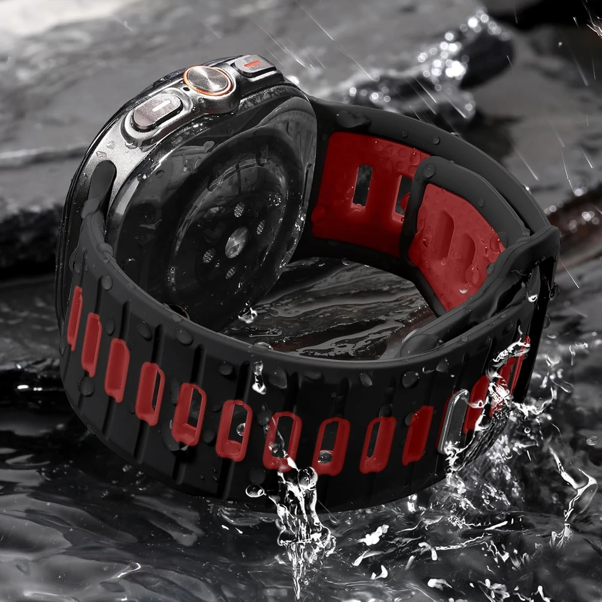 Silikonowa opaska do Samsung Galaxy Ultra 47 mm Sportowa miękka oddychająca bransoletka zamienna do paska Galaxy Watch 7 Ultra