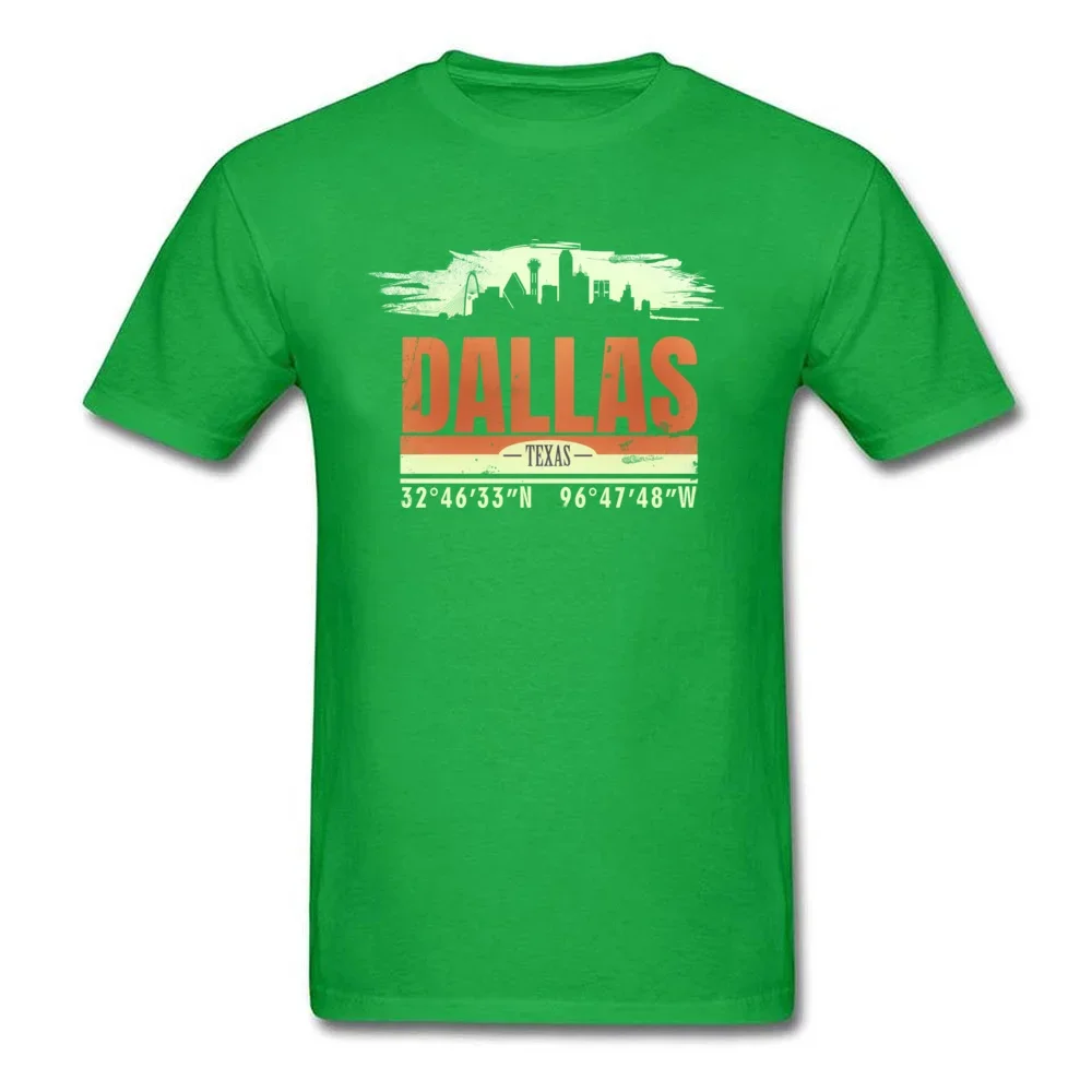 T Shirt Dallas City T-shirt Old School Tshirts Men Clothes Short Sleeve O Neck Cotton Tops Plus Size Tees Retro Vintage Style