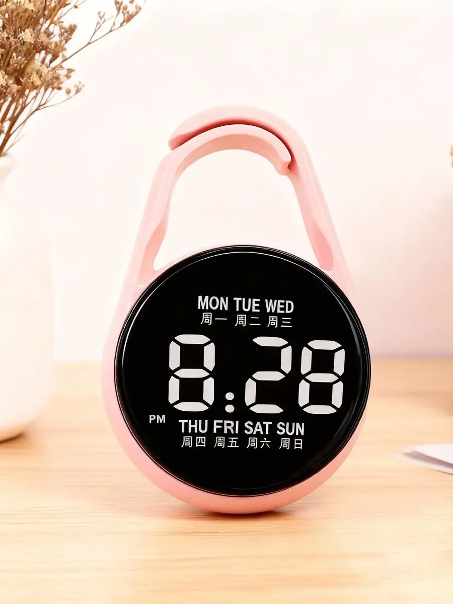 Nouvelle montre pour enfants à cadran rond en plastique simple avec écran LED, adaptée aux étudiants à porter quotidiennement, pendentif de sac, gif de Noël