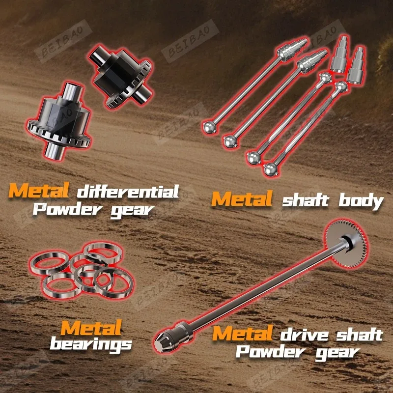 أفضل سيارة RC جديدة بقدرة 85 كم/ساعة أو 50 كم/ساعة 4WD للطرق الوعرة - هيكل معدني وبطارية 3S - انجراف سباق مزدوج السرعة - هدية للأولاد البالغين VS MJX