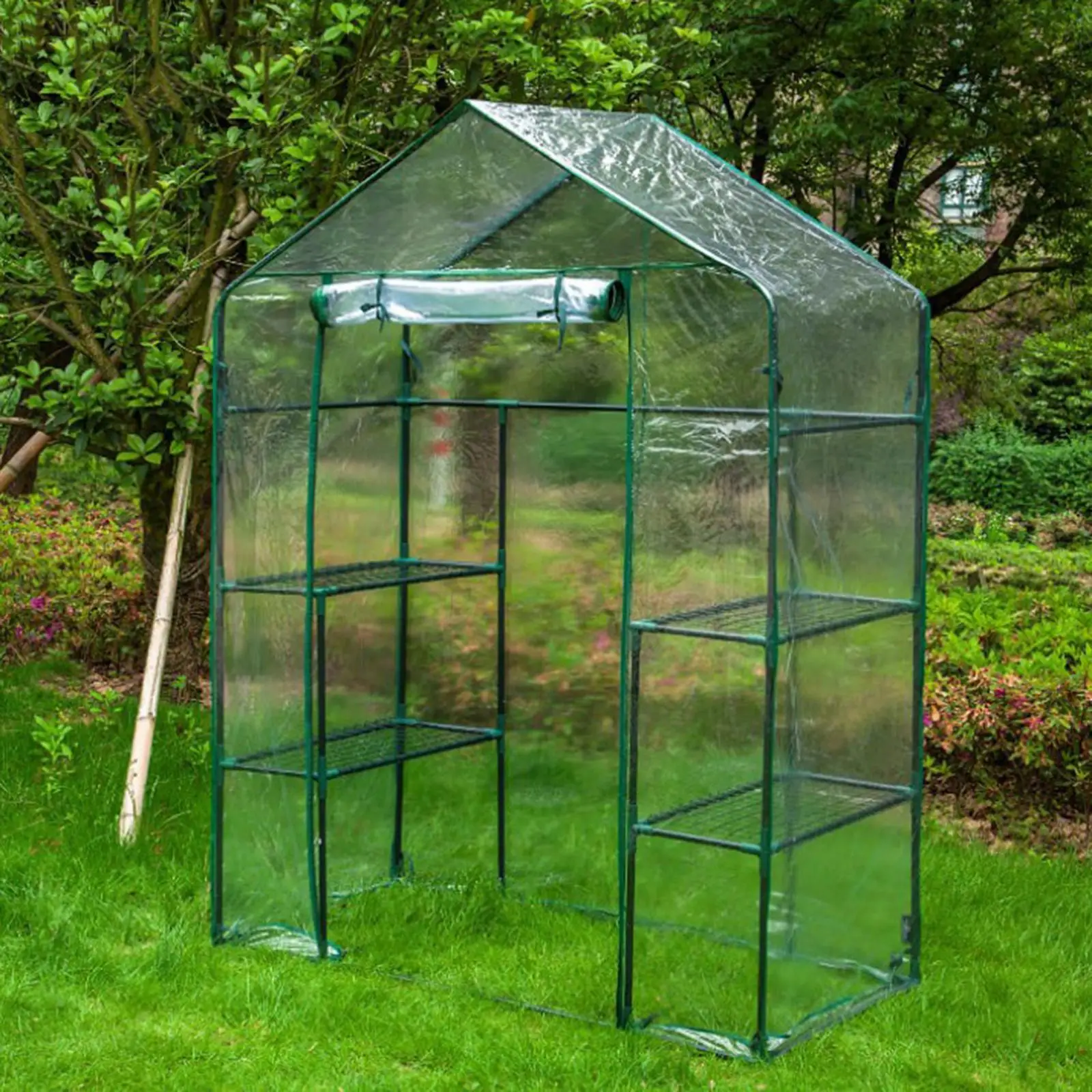 Clear PVC Cover 69x49x158 cm Replacement for Mini Greenhouse, Easy Assembly Required