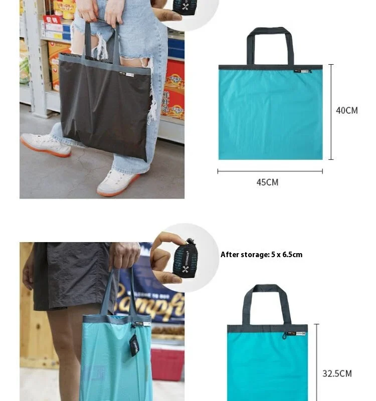 XENOSMILUS Mini Portable Eco-Friendly Shopping Bag, Lightweight and Waterproof, Ideal for Traveling, Storage and Shopping