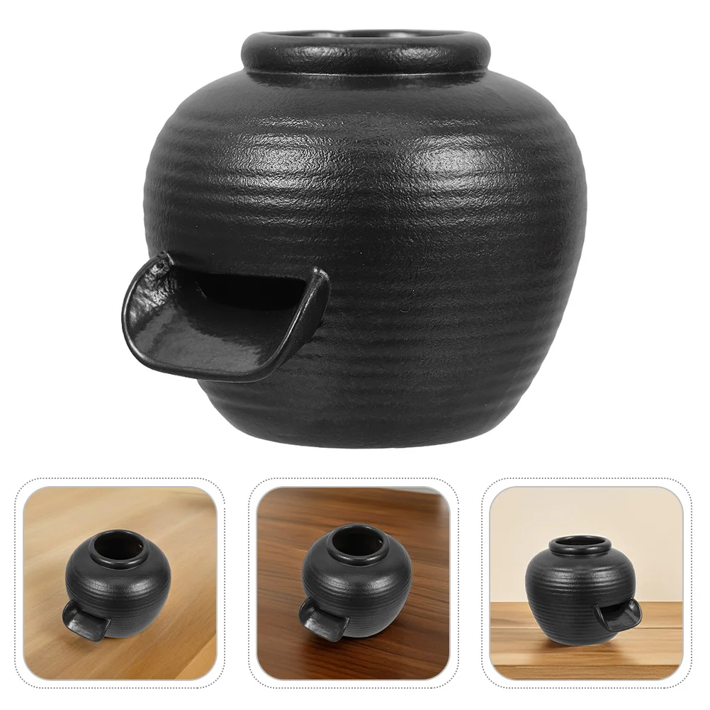 

Fountain Jar Outdoor Ceramic Water Feature Traditional Crafted Garden Decor with Cascading Water Effect for Backyard Courtyard