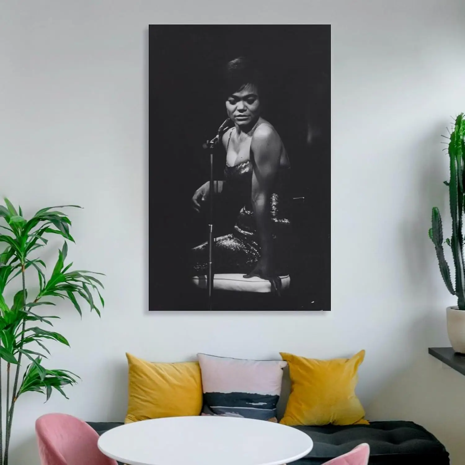 ملصق مطبوع عتيق باللونين الأبيض والأسود من Eartha Kitt (12) ملصق فني جداري لغرفة النوم مطبوع لديكور المنزل صورة معلقة