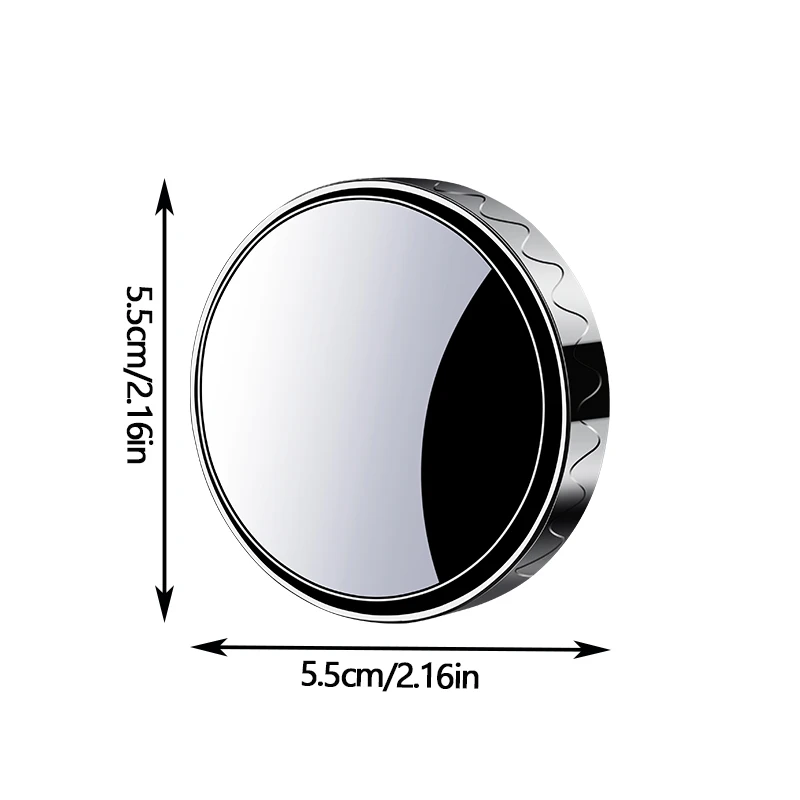 Car Mounted High-Definition Reverse Small Round Mirror Suction Cup Type 360° Rotatable Wide-Angle Blind Spot Mirror Auxiliary R