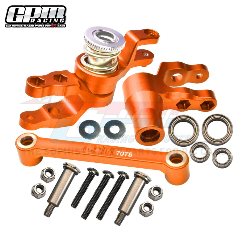 مجموعة توجيه من سبائك الألومنيوم GPM 7075 لجزء ترقية شاحنة الوحش TRAXXAS 1/10 MAXX MAXX W/WIDE MAXX