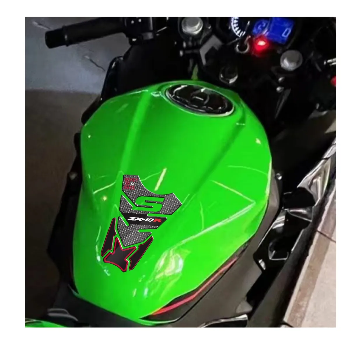 

3D-наклейки на крышку топливного бака мотоцикла, наклейки для KAWASAKI ZX10R ZX-10R ZX10RR ZX-10RR