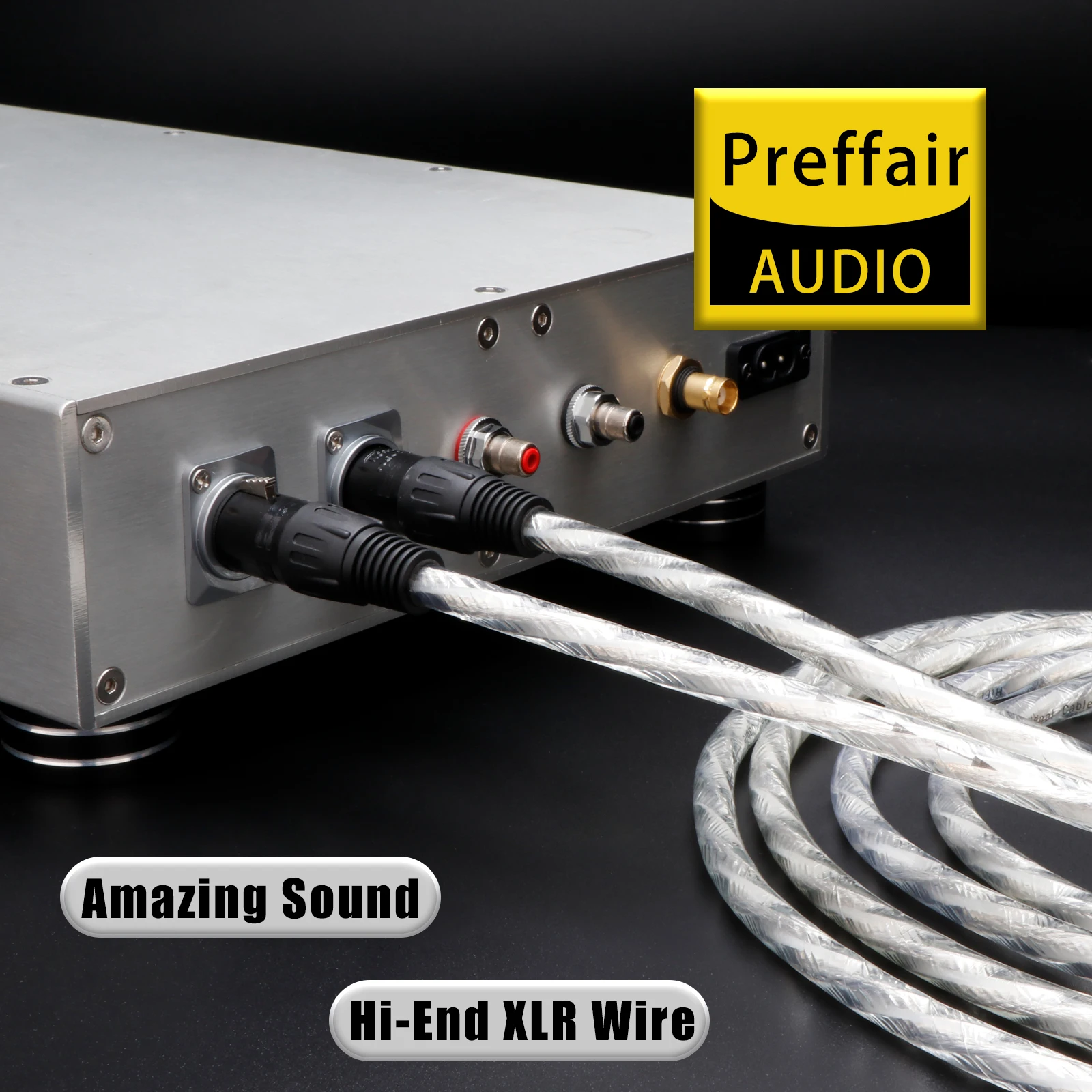 HiFi RCA Cable xlr cable Gold Plated Lotus Connector Plug Audio Cable Zero Noise RCA Cable for AMP Box TV