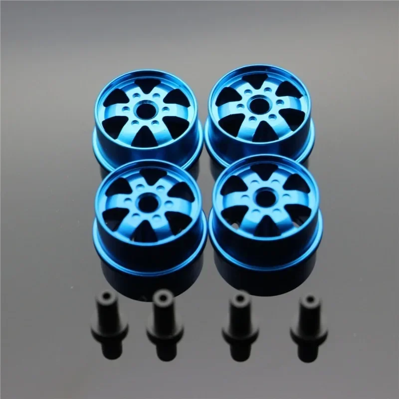 Middle Diameter Lightweight Wheels Self-made Parts For Tamiya MINI 4WD Colored Wheel w/Aluminum Disc L004 1Set /lot