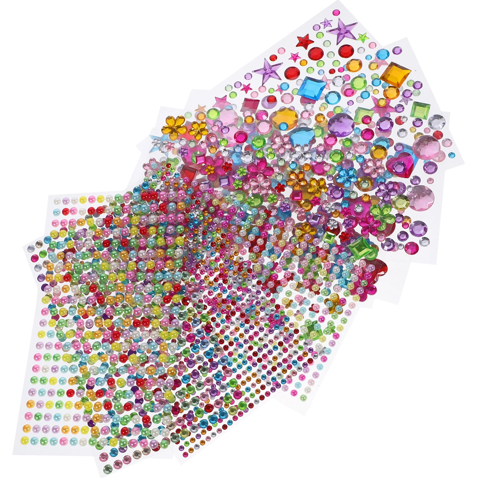 

Акриловые ремесленные наклейки на драгоценные камни, 10 листов, самоклеящиеся наклейки с драгоценными камнями для поделок, чехол для телефона, украшение для макияжа