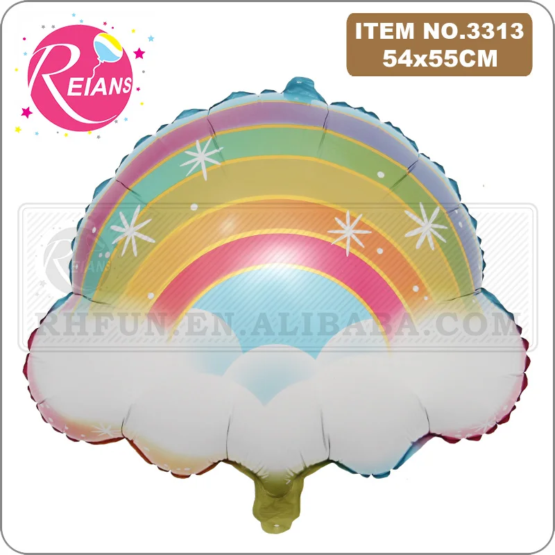 Rainbow cloud moon star foil balloon helium balloon baby shower birthday party Christmas decoration children inflatable toy