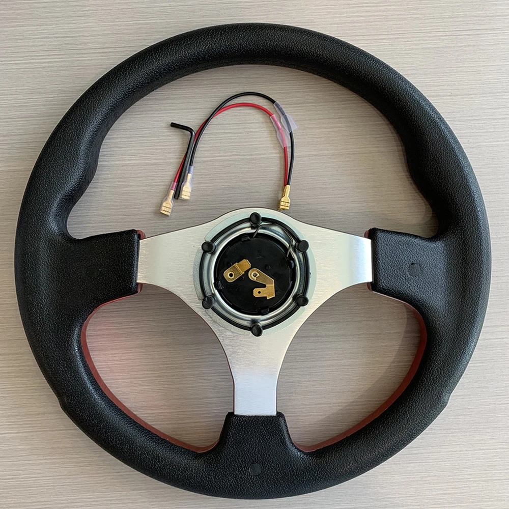 tiypeor Universal Racing Car Racing Steering Wheels PU 13inch 320mm Drifting Sport Steering Wheel