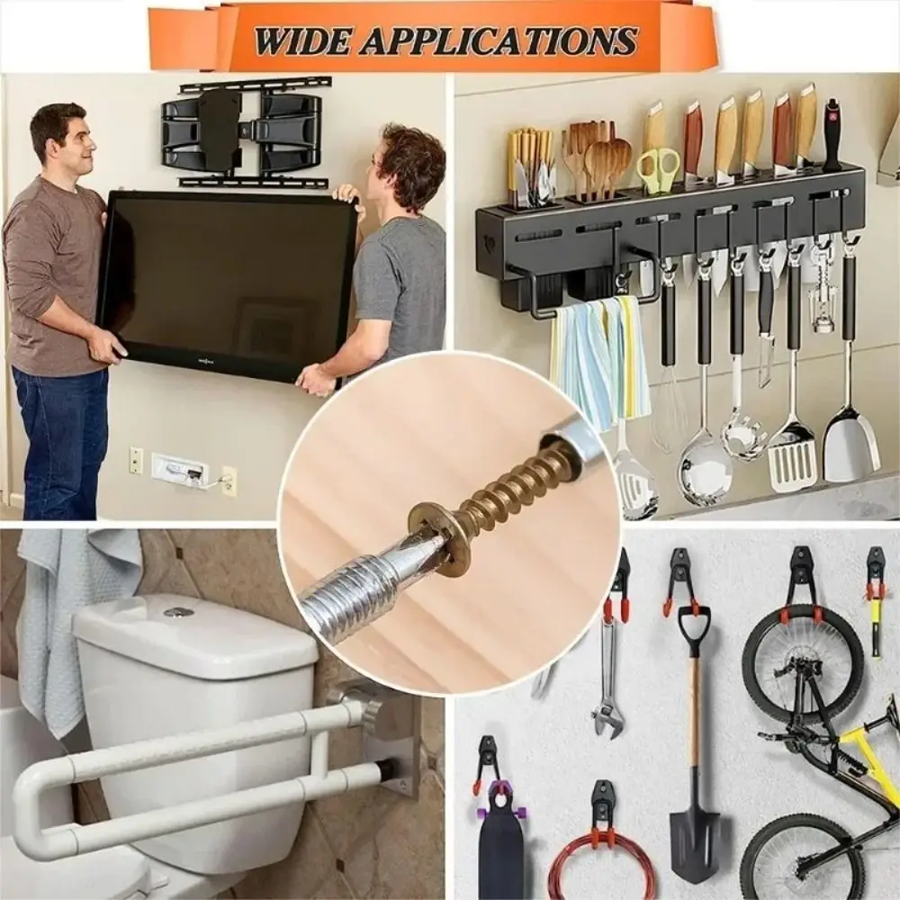 

New Self Tapping Metal Expansion Tube Nails Serrated Metal Wall Screws Fasteners Bolt Concrete Wall
