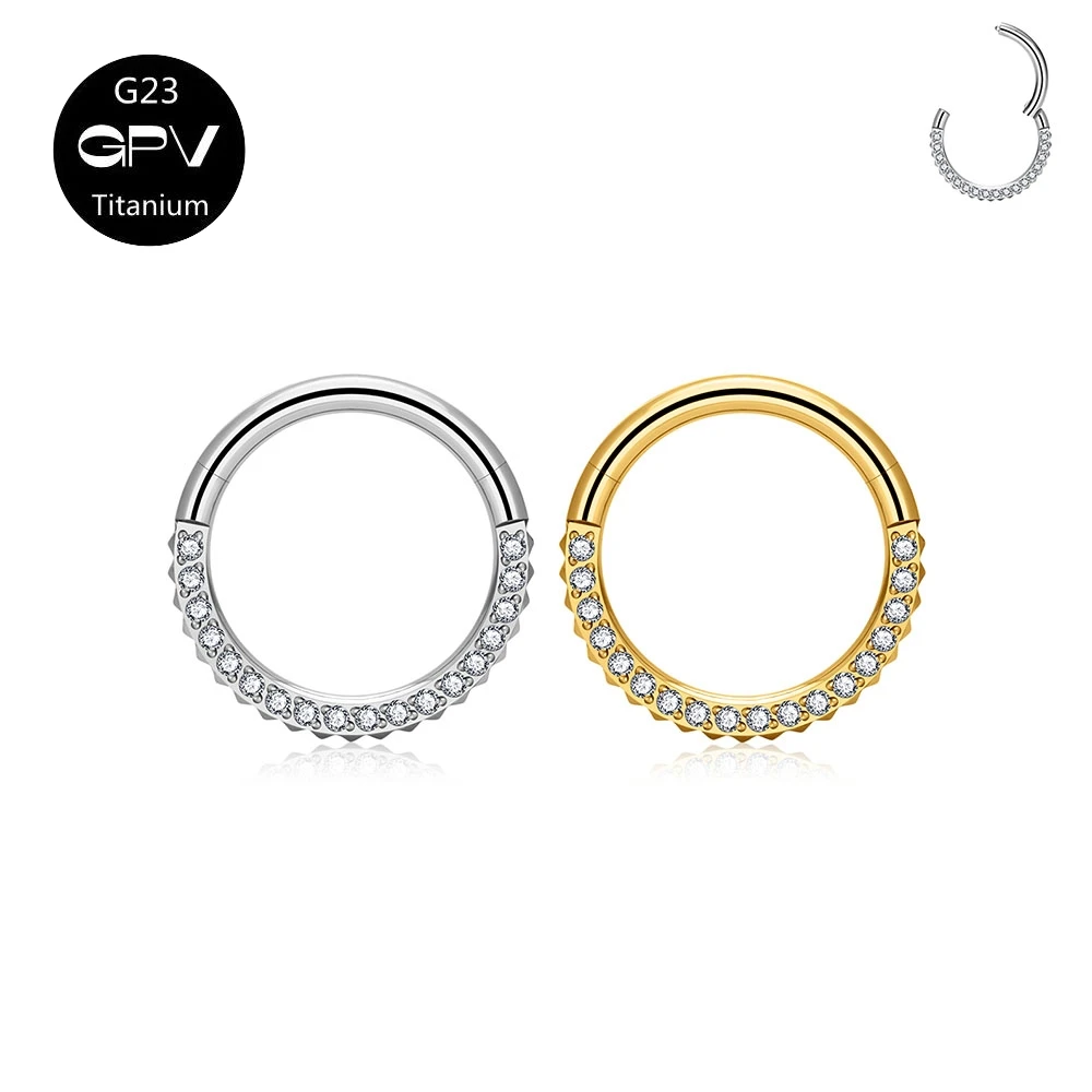 

ASTM G23 Titanium Nose Septum Ring Side Sculpture Front ZC Nose Ring Luxury Punk Perforated Jewelry Men's and Women's Earrings