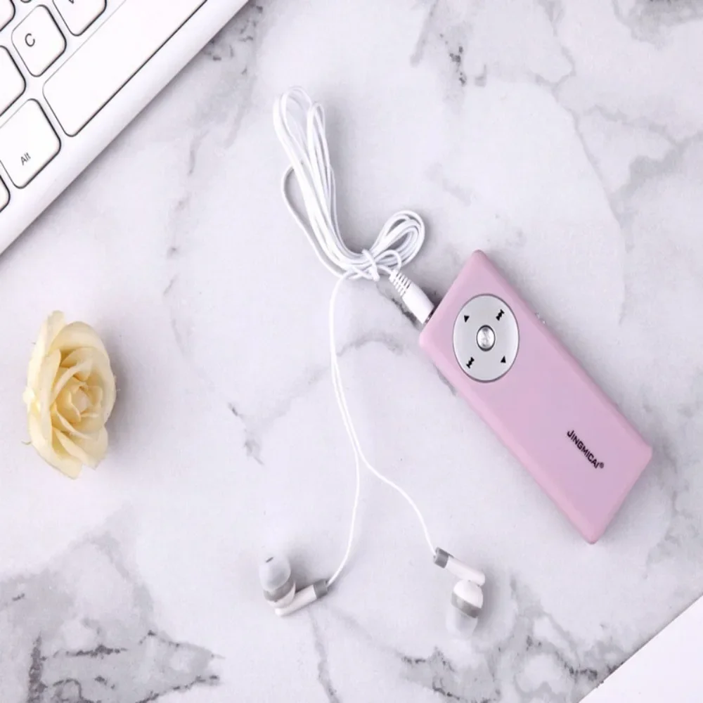 헤드폰 장착 Mp3 플레이어, 고충실도 러닝, 스포츠 미니 오디오, 휴대용 어린이 무손실 단색 외부 재생