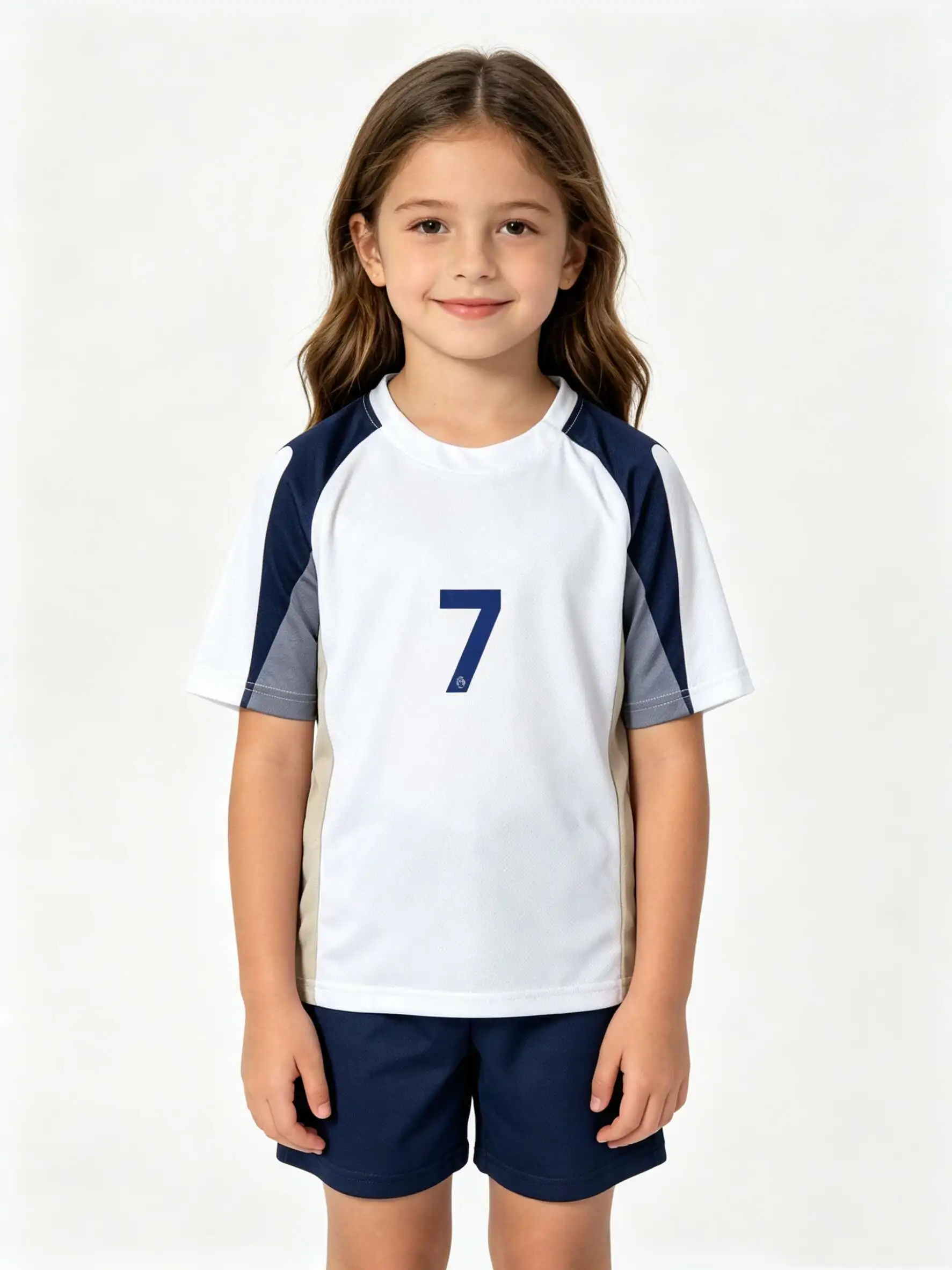 New 26/27 Unisex Blank Soccer 2‑Piece Set, Kids Adults Parent‑Child Kit, Custom No.1 7 8 9 10 for School Outdoor Team Sports