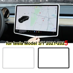 for Tesla Model 3 Highland 2024 Silicone Screen Frame Display Edge Protector Trim Cover Model Y 2025 Center Control Accessories