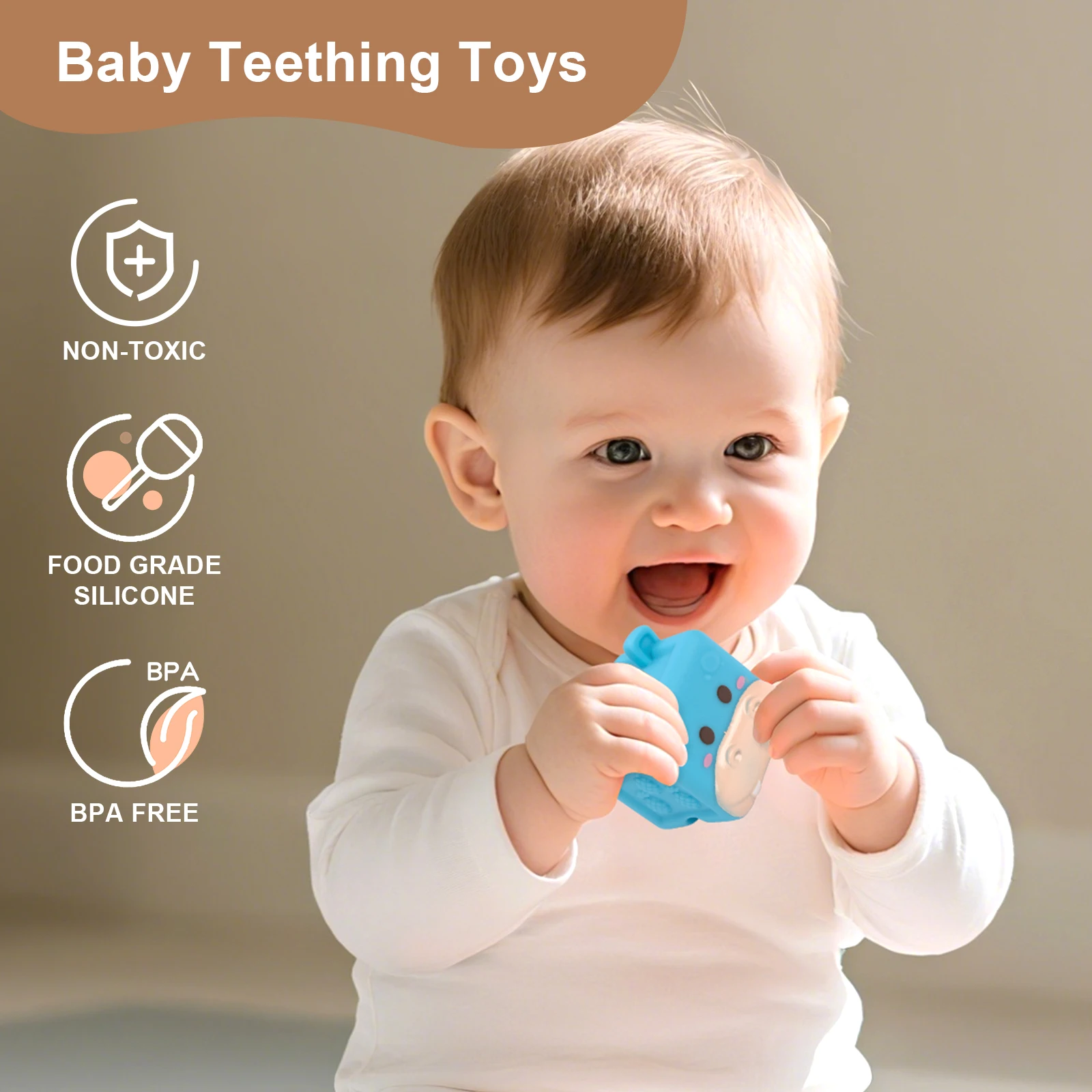 Baby Weiche Silikon Bausteine Spielzeug 3D Cube Tier Stapeln Spielzeug Kleinkind Frühe Pädagogische Sensorischen Montessori Spielzeug Bad Spielzeug