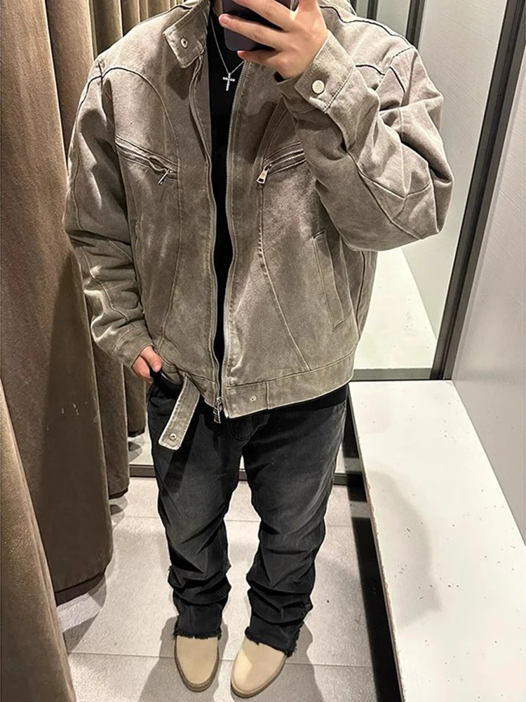 

Мужская куртка-харрингтон Cleanfit Heavy Duty: Весенне-осенняя, винтажная, рабочая, хлопковая, на молнии, повседневная верхняя одежда