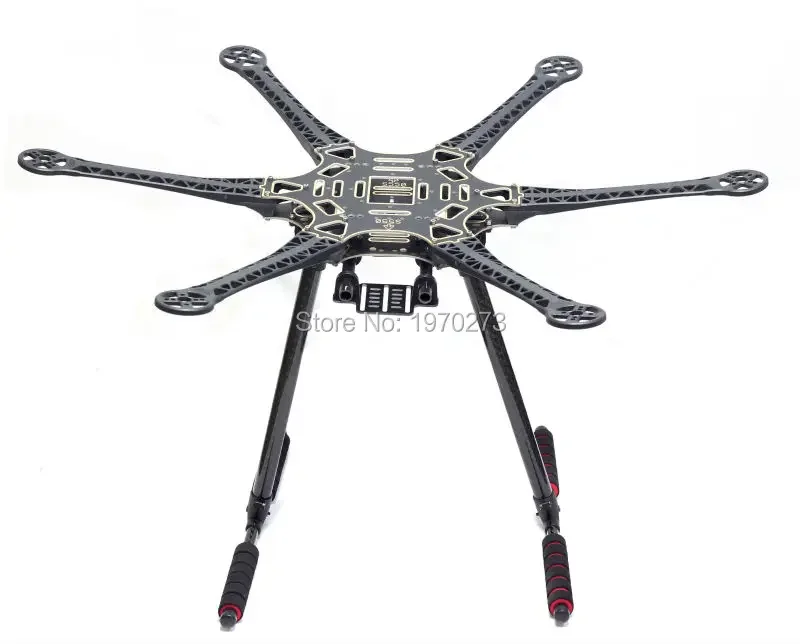 S550 F550 Hexacopter Frame with PDB & Carbon Fiber Landing Gear + 6 x 2212 920kv Motors + 6 x 30A ESC + 6 pairs 1045 Propellers