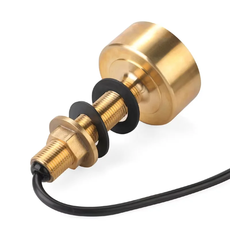 

A72U TD-25 Dual Frequency Sensor Probe Transducer For Fishing Instruments, 600W, 3-Pin Three-Core Aviation Plug, Bronze