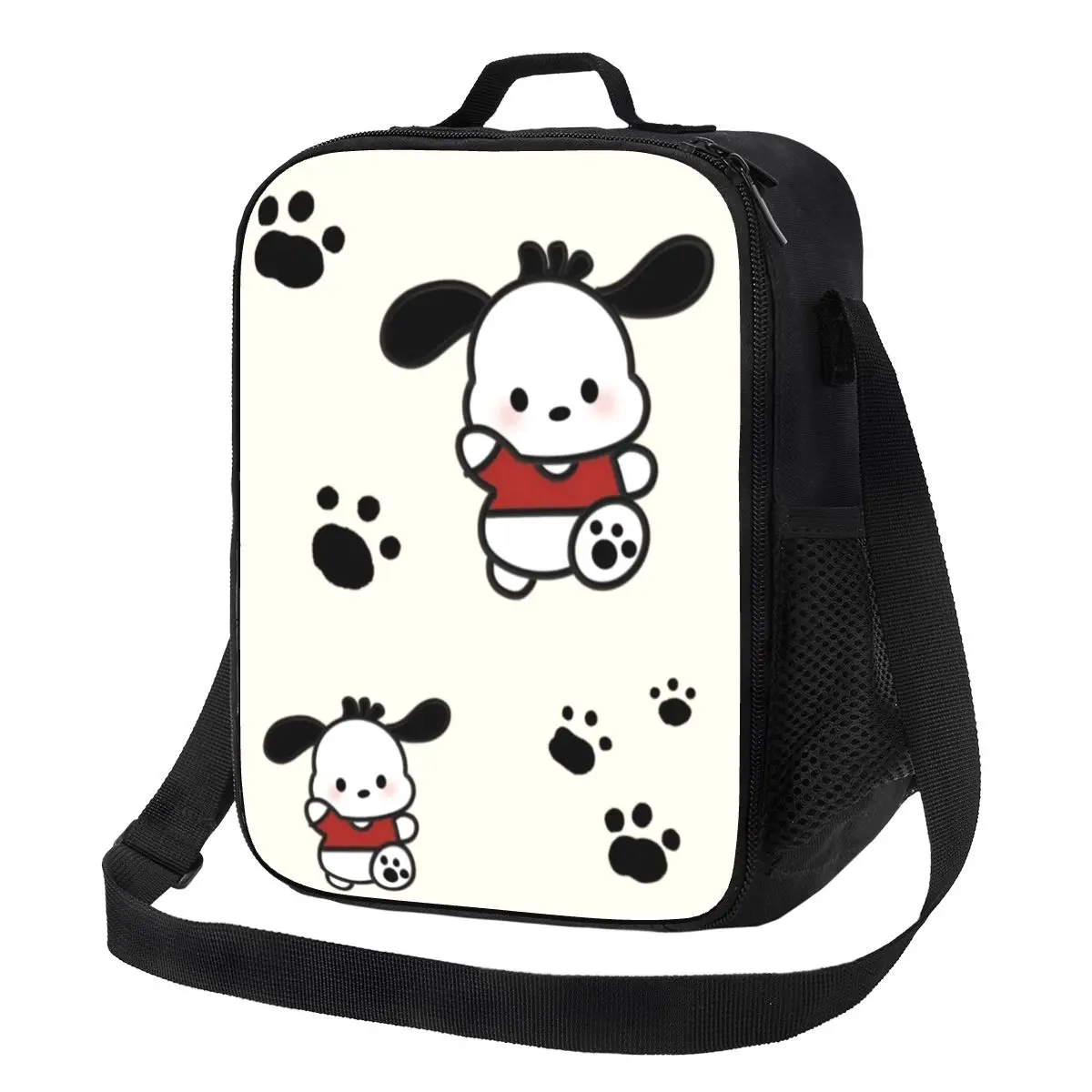 

Изготовленная на заказ изолированная сумка для обеда Pochacco с героями мультфильмов для женщин, портативный термохолодильник, ланч-бокс для еды, школьный