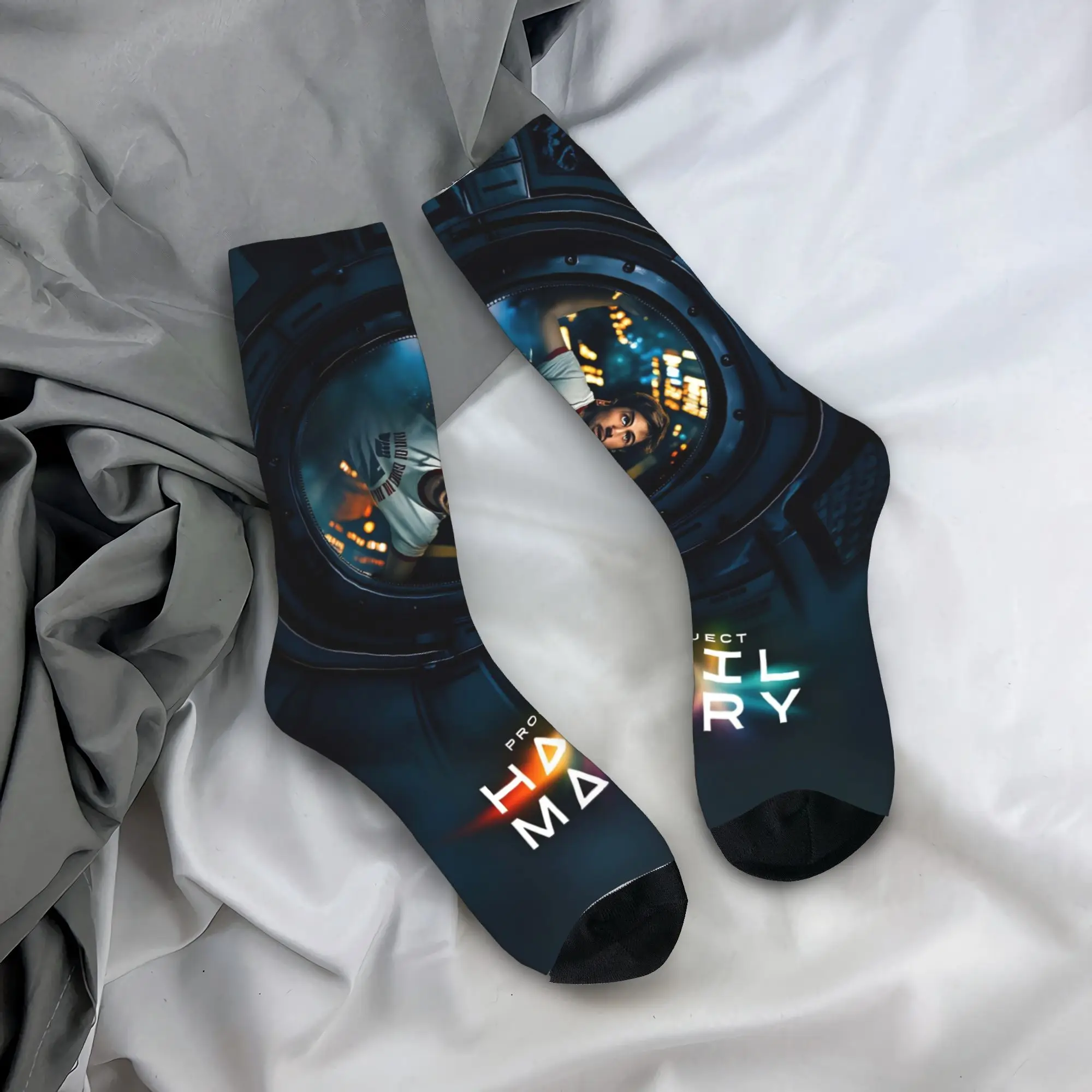 

Носки Project Hail Mary Poster Stockings, модные носки унисекс, мягкие мужские носки, зимние велосипедные носки, носки с защитой от пота, подарок на день рождения