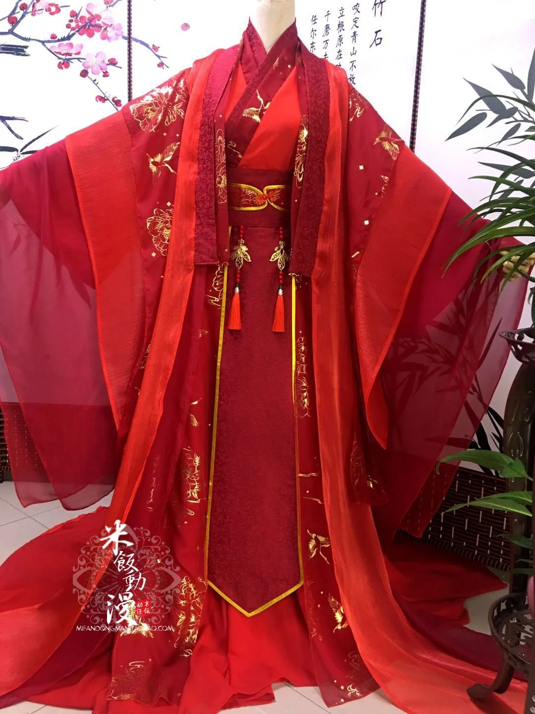 

Anime Mo Dao Zu Shi Wei Wuxian Cosplay Costume Xie Lian Costumes Chinese Traditional Women Hanfu Red Wedding Dress Full Set