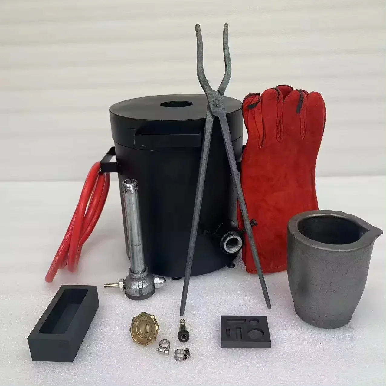 Hot sales 6 KG Propane Melting Furnace Kit w Graphite Crucible and Tongs For Gold Aluminum Silver Copper Smelting