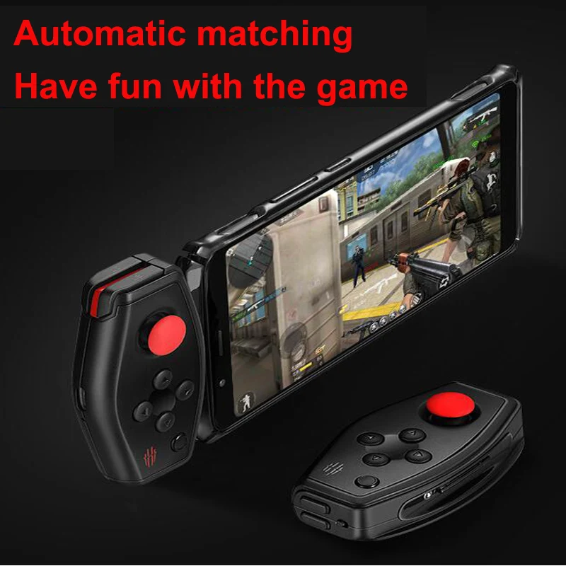 Bluetooth Wireless Gamepad for ZTE Nubia Red Magic 5G, PUBG Game Controller, Joystick Phone, Single Hand Gaming Handle Case