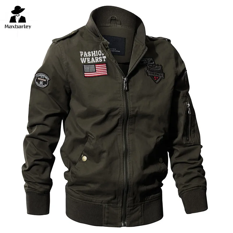 New Spring Style Pilot Jacket Multi-pocket Men Climbing Boxing Jacket Autumn US Climbing Hunting Motorcycle Outwear Cotton