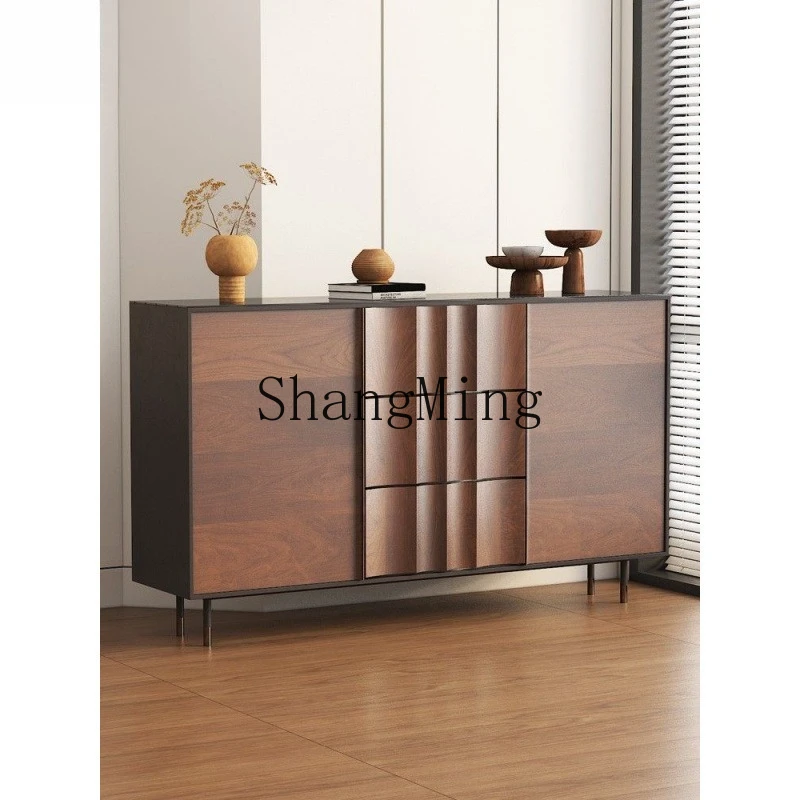 

SM new high-end creative dining side cabinet solid wood locker wine living room decorative cabinet