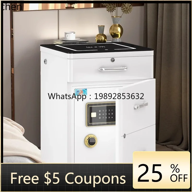 i7 WIFI alarm high-end bedside table safe integrated small anti-theft smart password