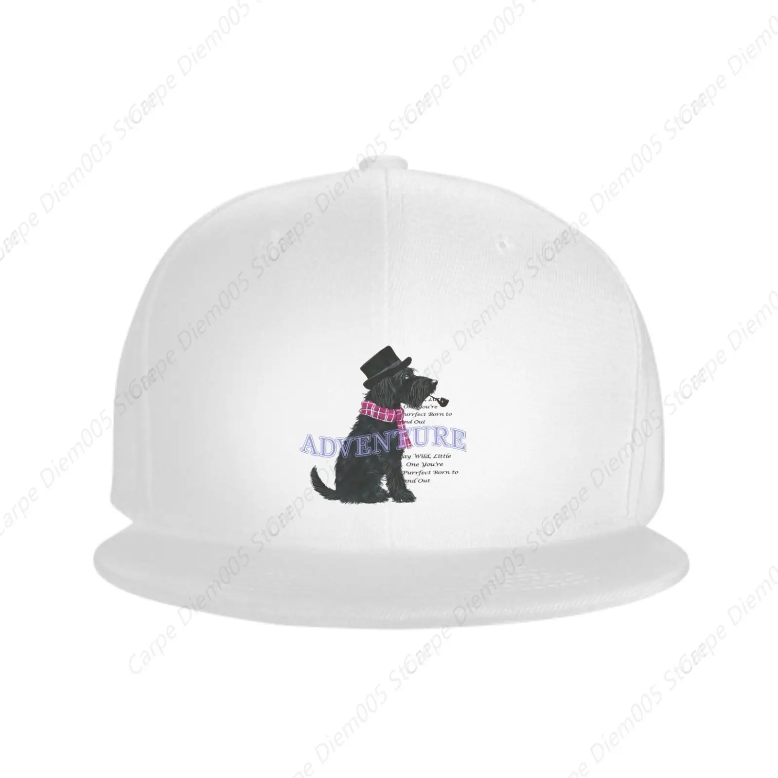 

Кепка в стиле хип-хоп для собак шотландского терьера для мужчин, шляпа Snapback, женские бейсболки, регулируемые плоские поля