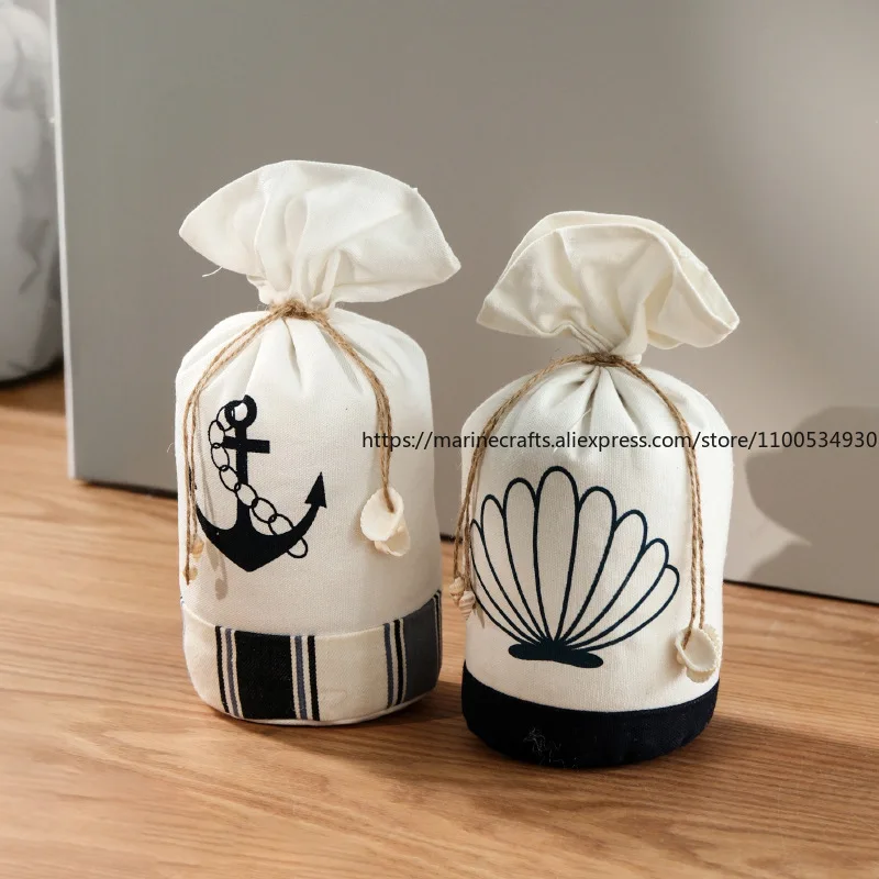 Mediterranean Style Creative Round Cloth Doorstop Bookend Anti-Collision Door Wedge Unique Home Ornament