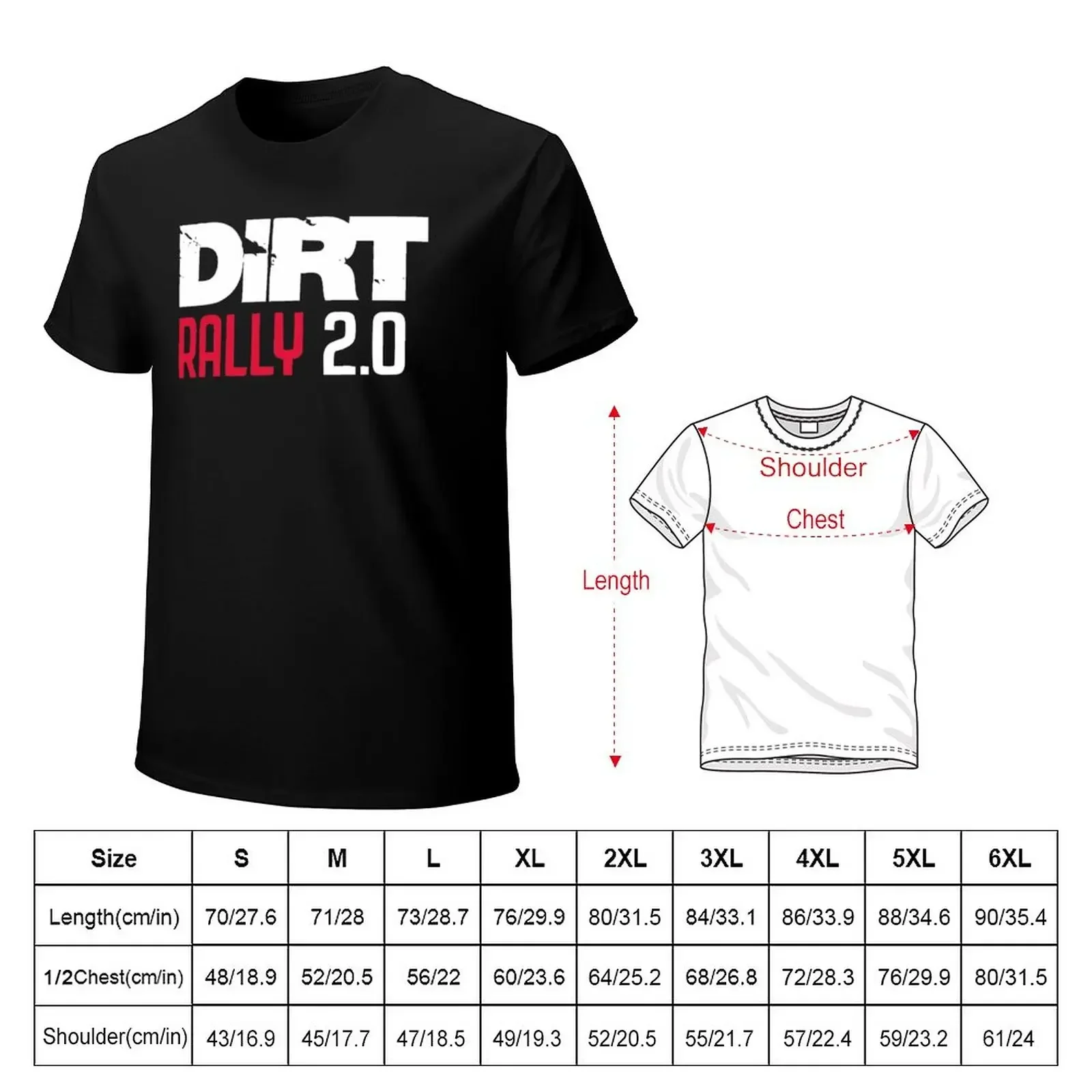 Dirt Rally 2.0 T-Shirt sports fans new edition animal prinfor boys vintage clothes mens graphic t-shirts pack