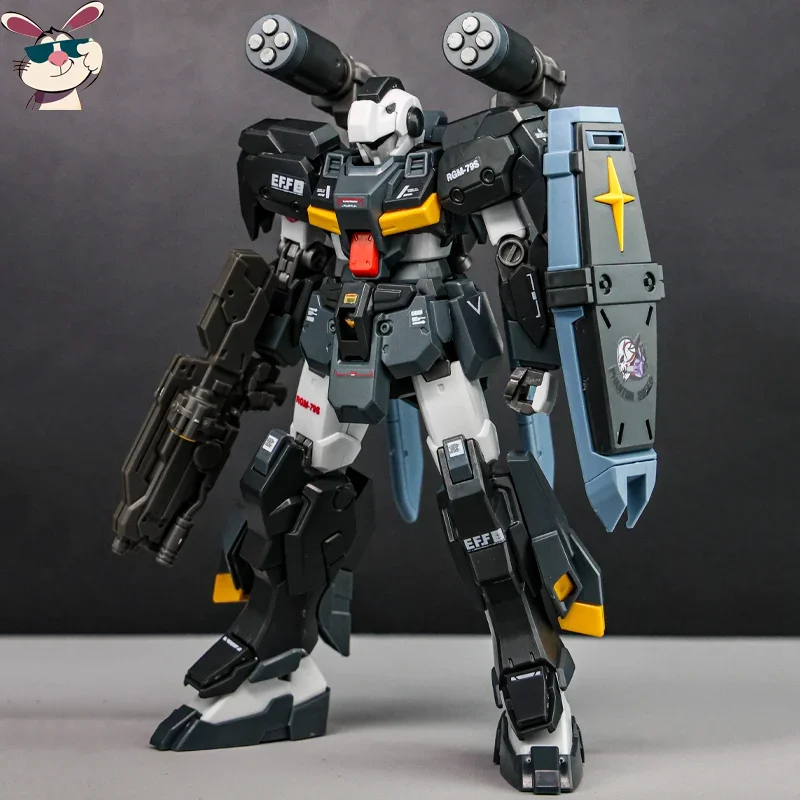 G-Line HG 1/144 Black Mech Assembly Model Kit Action Figures Desktop Decoration Doll Boy's Puzzle Toy Gift Collectible