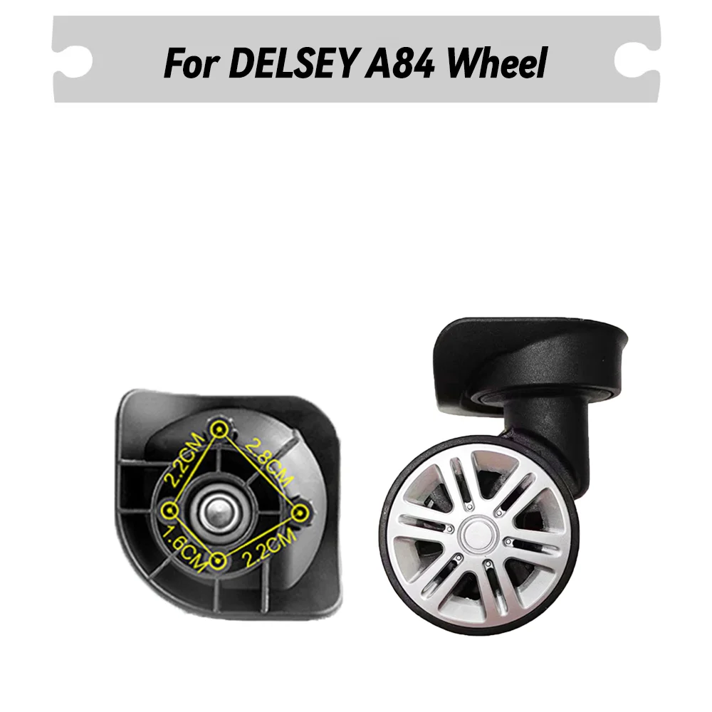 For The French Ambassador DELSY A84 Universal Wheel Trolley Case Wheel Luggage Pulley Sliding Casters Slient Wear-resistant