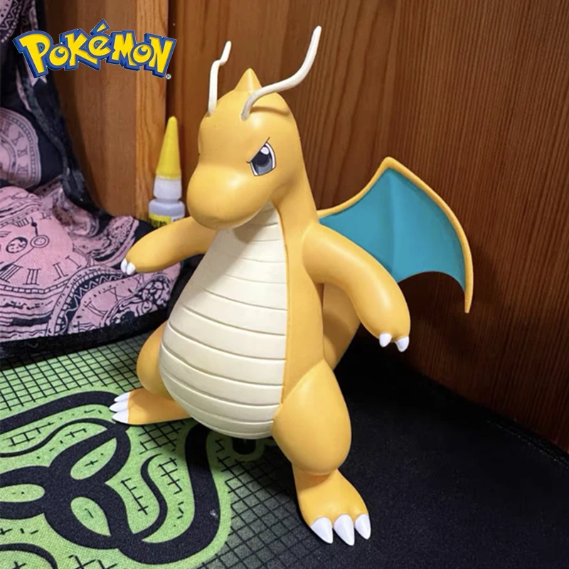 Pokeman Anime Figure Dragonite Figures 12cm PVC Statue Figurine Model Collection Desktop Decoration Children Birthday Toy Gifts