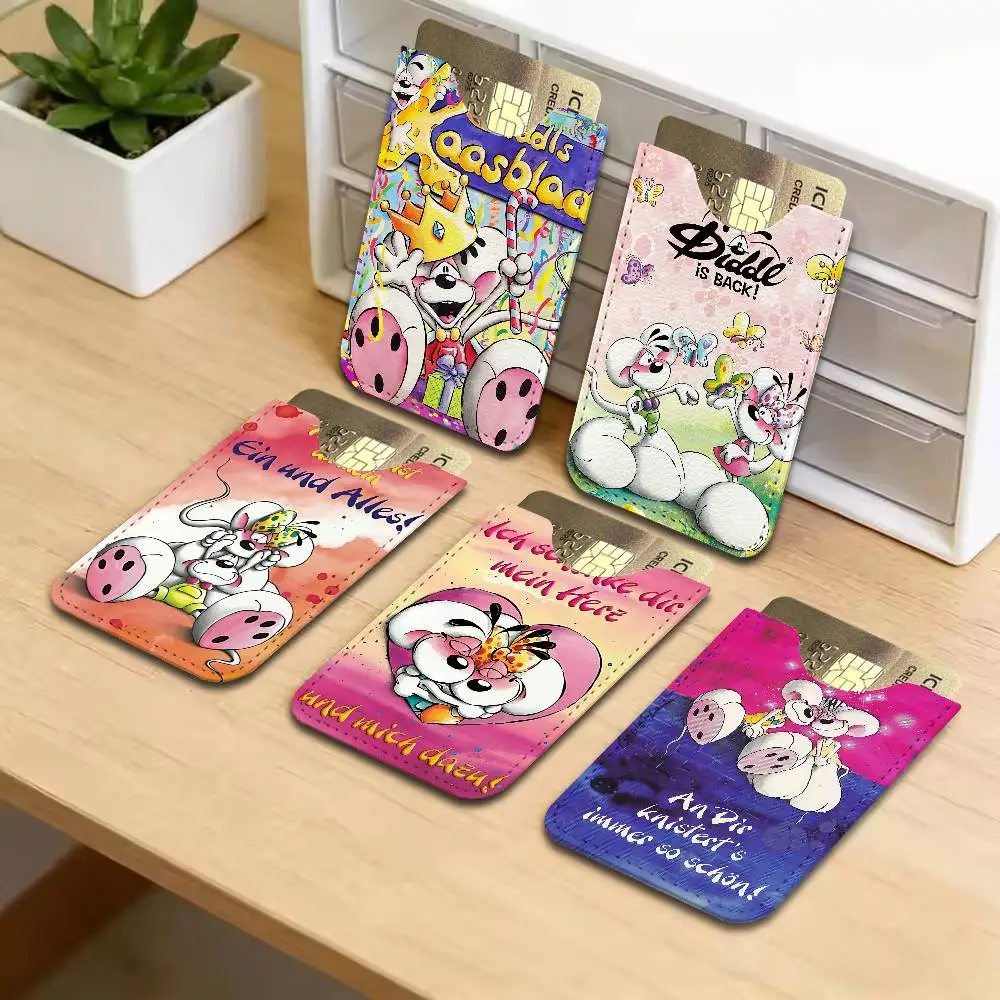 Character D-Diddl Light and thin mini bag small and portable bus card protective leather case for men and women