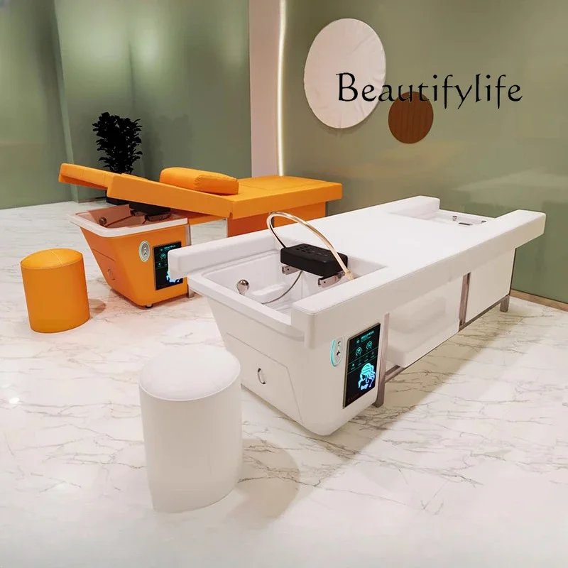 

High-End Beauty Salon Special Electric Shampoo Massage Couch Massage Head Therapy Water Circulation Steaming Bed