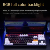 Dareu A87 Pro Thri Mode Gasket Structure Mechanical Keyboard PBT Hot Swap Office Keyboard Rgb Light N-Key Rollover Game Keyboard