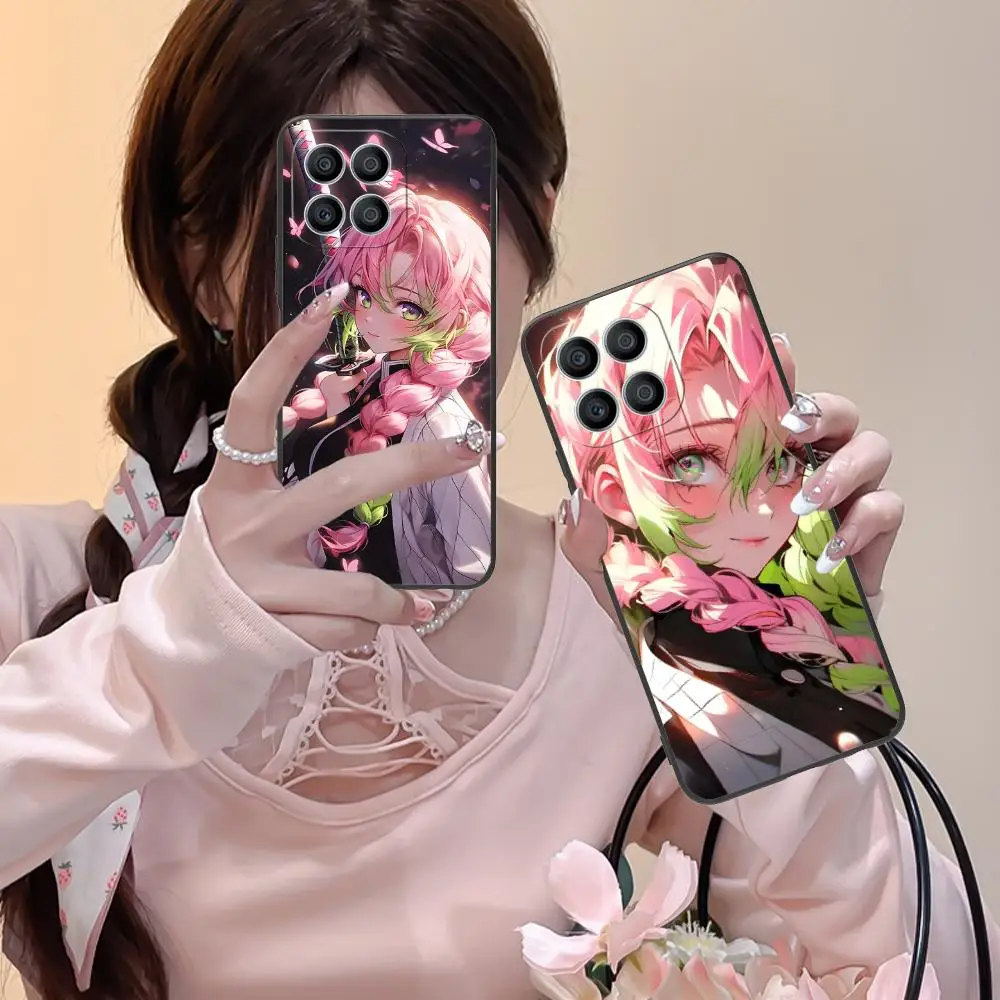 Demon Slayer Mitsuri Phone Case for Honor 90 80 70 60 50 30 20 10 9 8 7 Pro S SE Lite 5G Colour Protective Luxury Pretty Cover view 2