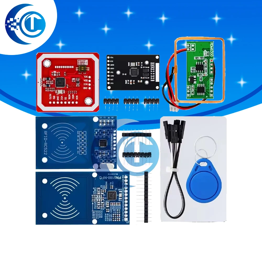 NFC RFID module RC522 MFRC-522 PN532 RDM6300 Kits S50 13.56 Mhz 125Khz 6cm With Tags SPI Write & Read for arduino uno 2560