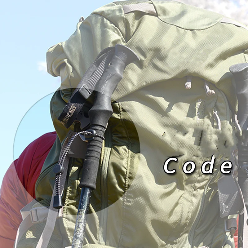 ثابت مشبك حبل مرن ، المشي لمسافات طويلة على ظهره ، تسلق الجبال عصا ، أدوات في الهواء الطلق ، الرحلات القطب التعادل ، الحبل حبل مشبك