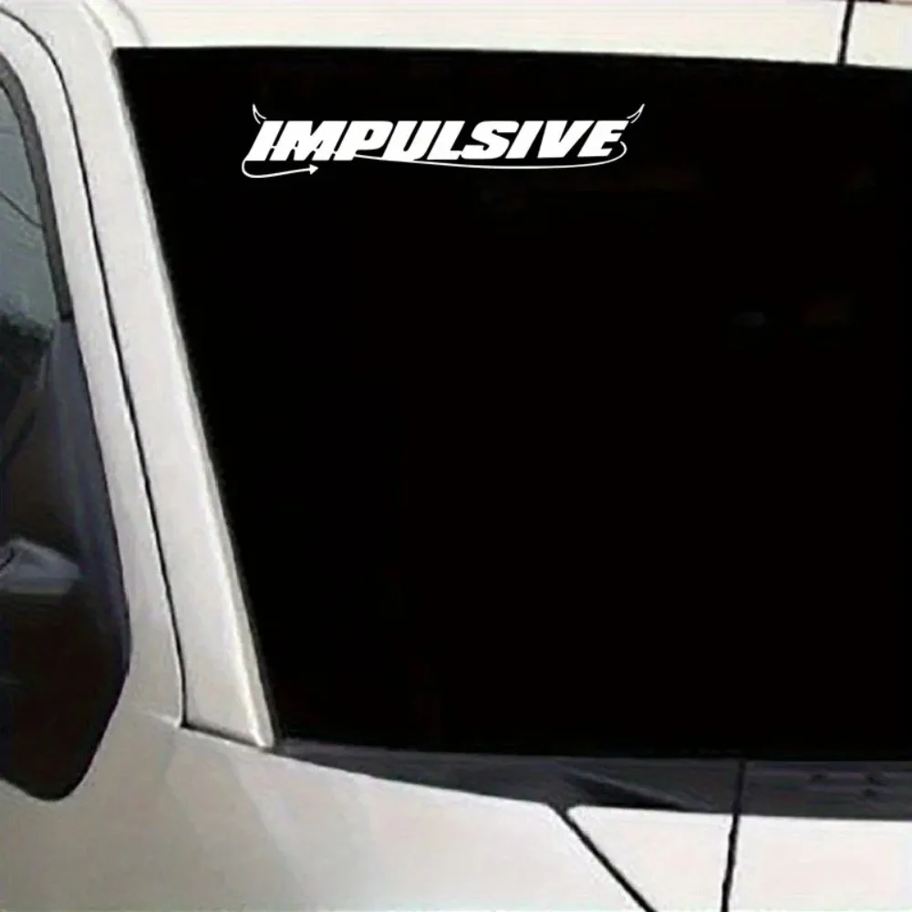 

2D Flat Impulse Is The Devil Matte Vinyl Car Sticker Stylish Decal for Car Truck SUV