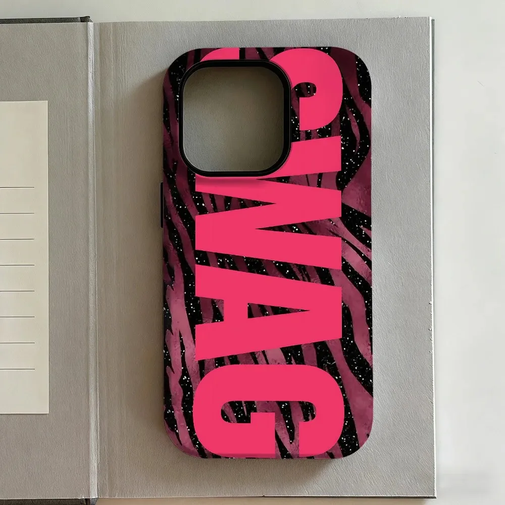 Чехол для iPhone 17, 16e, 16, 15, 14, 13, 12, 11, X, XS, XR, XSMAX, 7, 8, Air, Pro, Max, Plus: Роскошный двухслойный чехол-накладка в стиле Y2K SWAG
