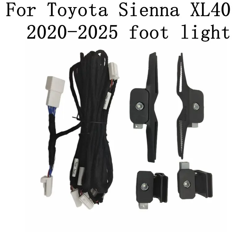 

For Toyota Sienna XL40 4th 2020 2021 2022 2023 2024 ice blue 4PCS LED Foot Light Ambient Light Decorative Light Special