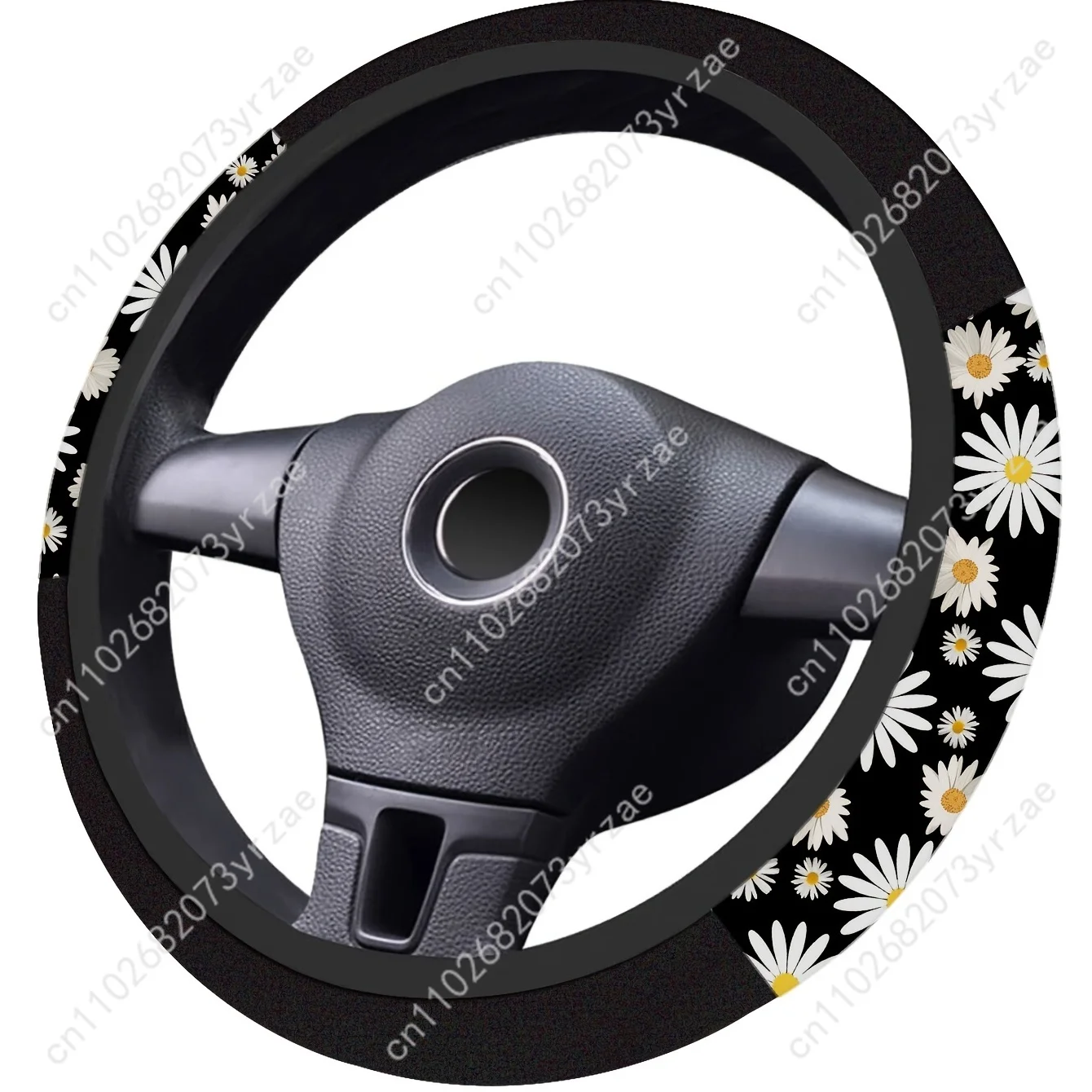 

Chrysanthemum Car Steering Wheels Cover Universal Type Environmental Friendly Comfort Non-slip Breathable Steering Wheel Wrap